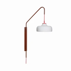 Aktuell Vägglampa Röd - 71x30xh111cm, E27