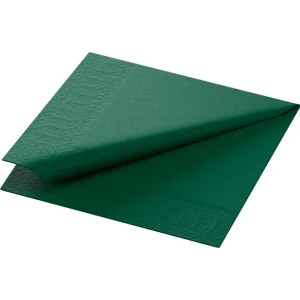Servett 3-lag 24x24cm Mörkgrön 2000st