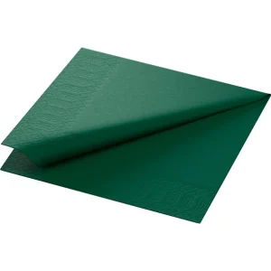 Servett 3-lag 33x33cm Mörkgrön 1000st