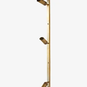 BRAGI vägglampa, 3 spots - mässing