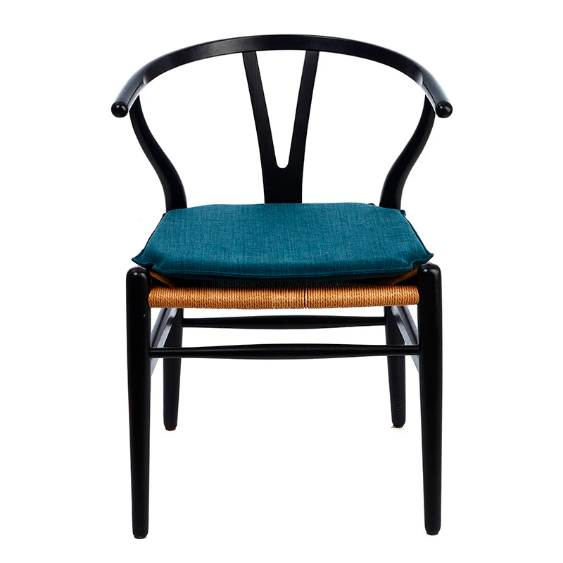 Dyna till Hans J. Wegner Y-stol CH24 in - mörk bensintyg klädsel