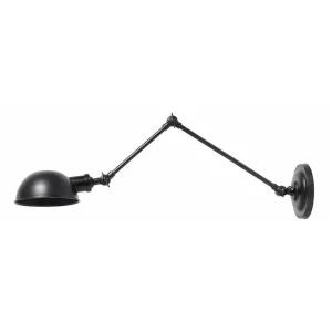 AURA vägglampa - L71 cm - svart