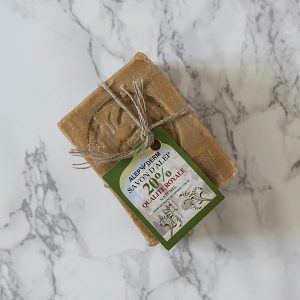 Aleppotvål, 20% lagerbärsolja