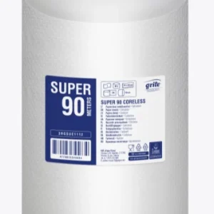 Grite Super 90 Torkrulle S 1-lag Vit 90m/rl 12rl